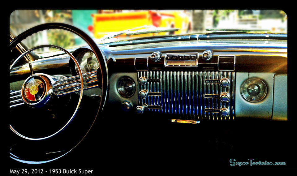 Dashboard - THE SUPER TORTOISE - 1953 53 Buick Super Series 52 V8 322 Nailhead with Dynaflow Transmission Dark Green with Light Green Trim - La Selva Beach, CA - Mild Custom Restoration Project (For Sale?)